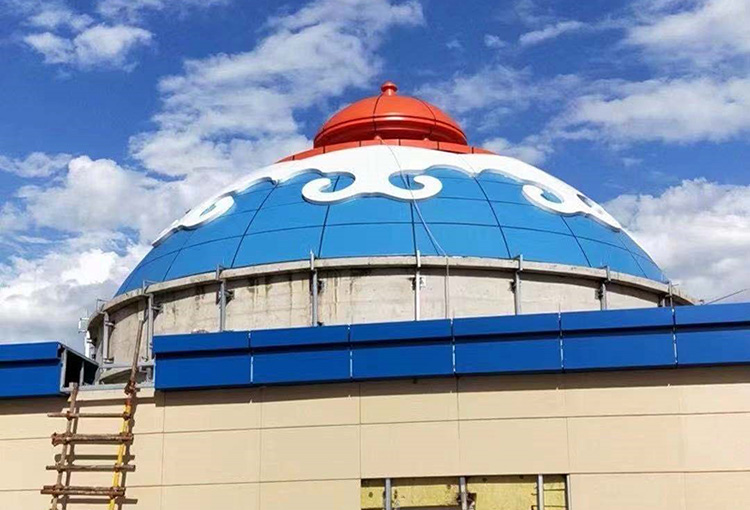 內(nèi)蒙古通遼蒙古包造型幕墻工程